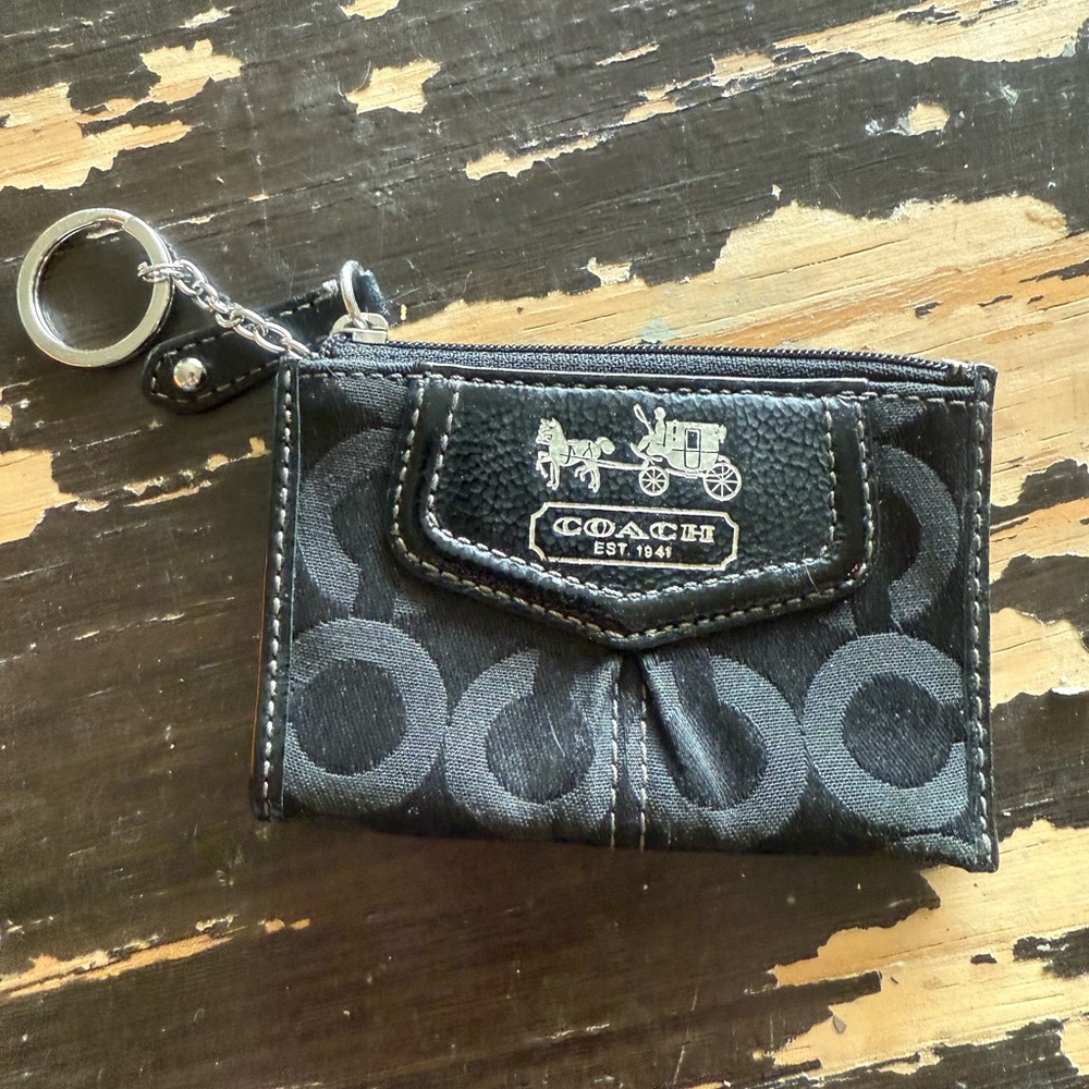 Coach Black Coin Pouch